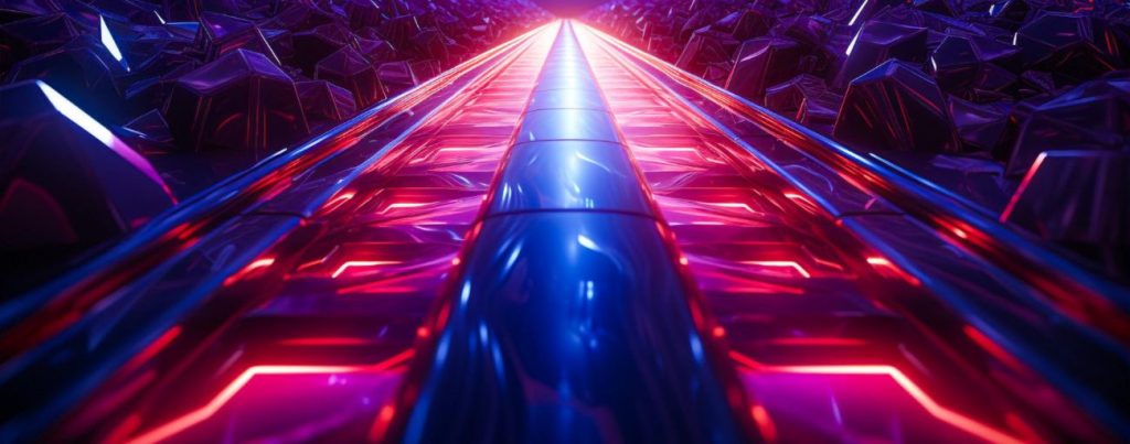 futuristic neon gaming picture